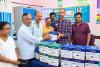 ప్రాథమిక ఆరోగ్య కేంద్రానికి సిరంజీల వితరణ