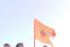 కోట బురుజు పై కాషాయం జెండా ఎగురవేత