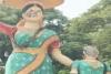 బతుకమ్మ విగ్రహం ధ్వంసం..! 