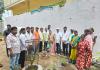 మహాలక్ష్మి ఆలయంలో మొక్కలు నాటిన మున్సిపల్ చైర్‌పర్సన్ బండారి అనూష సతీష్ 