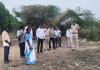 నాగులమ్మ చెరువును సర్పంచ్ ఆధ్వర్యంలో పరిశీలించిన ఎస్సై