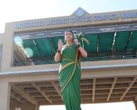 తెలంగాణ తల్లి విగ్రహాన్ని ఆవిష్కరించిన జిల్లా కలెక్టర్ అనుదీప్ 