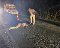 గుర్తుతెలియని వాహనం ఢీకొని  వ్యక్తి మృతి....