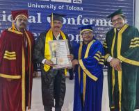 మేడిపల్లి వాసికి డాక్టరేట్ అవార్డు ప్రధానం