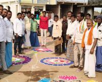 అలరించిన రంగవల్లుల పోటీలు