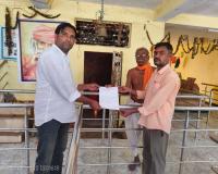 ఆలయ కమిటీ అధ్యక్ష పదవికి రాజీనామా