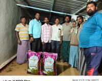 శివరాత్రి బక్కయ్య దశదినకర్మకు 50 కేజీల బియ్యం అందజేత