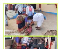 మేడారం జాతరలో అపస్మారక స్థితిలో భక్తుడు. 