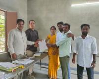 నామినేషన్ దాఖలు చేసిన జనసేన పార్టీ అభ్యర్థి...