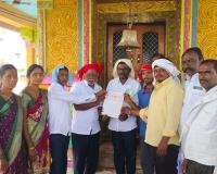 కోలూరు శివాలయానికి స్థల విరాళం  గ్రామస్తుల దాతృత్వానికి జేజేలు ​