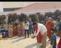 విగ్రహ ప్రతిష్ట మహోత్సవ కార్యక్రమం ముస్తాబవుతున్న అద్భుత ఘటం