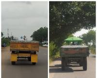 నిబంధనలు పాటించకుండా కంకర రవాణా ఆగేనా..!! ప్రమాదాలు - వాహనదారులకు ఇక్కట్లు తప్పేనా..??