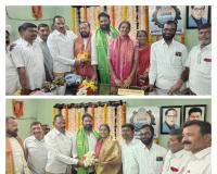 బెల్లంపల్లి మున్సిపల్ చైర్మన్, వైస్ చైర్మన్‌లకు సన్మానం