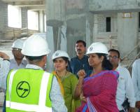 వరంగల్‌లో నిర్మిస్తున్న మల్టీ సూపర్ స్పెషాలిటీ ఆసుపత్రి  నిర్మాణ పనులను  పరిశీలించిన వరంగల్ పార్లమెంట్ సభ్యురాలు డాక్టర్ కడియం కావ్య