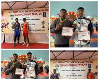 ఆల్ ఇండియా సివిల్ సర్వీసెస్ రెజ్లింగ్ ఛాంపియన్‌షిప్‌లో ఎక్సైజ్ సిబ్బంది ప్రతిభ.......హిమాచల్ ప్రదేశ్‌లో జాతీయ స్థాయిలో మెరిసిన కూకట్‌పల్లి ఎక్సైజ్ కానిస్టేబుల్ ఎం. శేఖర్‌కు