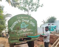 నీటి సమస్యను తీర్చిన వార్డ్ మెంబర్ 