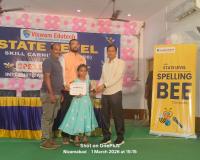 ​స్పెల్లింగ్ బి రాష్ట్రస్థాయి పోటీలో ప్రీతికి 3వ స్థానం