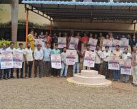 ఉద్యోగ, ఉపాధ్యాయ సమస్యల పరిష్కారానికి తపస్ మహాధర్నా పోస్టర్ ఆవిష్కరణ