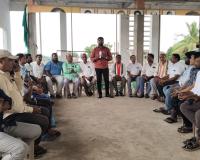 మండల కేంద్రంలో కాంగ్రెస్ పార్టీ బీఎల్ఏల అత్యవసర సమావేశం