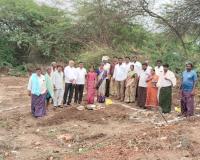 మహిళా సంఘం నూతన భవనానికి భూమి పూజ