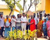 మొక్కల పంపిణీ చేసిన సర్పంచ్