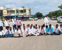 మర్కుక్ మండల కేంద్రంలో కాంగ్రెస్ ధర్నా