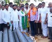 మంచినీటి పైప్‌లైన్ నిర్మాణ పనులకు శంకుస్థాపన