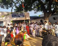అంగరంగ వైభవంగా కొమురవెల్లిలో 80వ స్వాతంత్ర్య దినోత్సవ వేడుకలు.