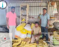 అక్రమంగా నిల్వ ఉంచిన 5 క్వింటాళ్ల పిడిఎస్ బియ్యం పట్టివేత ఒకరు అరెస్ట్.