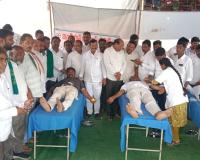 ఎమ్మెల్యే సుదర్శన్ రెడ్డి జన్మదినం సందర్భంగా రక్తదాన శిబిరం.