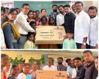  కళ్లెం పాఠశాలకు స్మార్ట్ ఎల్ఈడీ టీవీ బహూకరణ