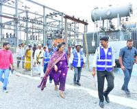 భూత్పూర్‌ 33/11 కేవీ సబ్‌స్టేషన్‌ తనిఖీ చేసిన టీజీఎస్పీడీసీఎల్‌ సీఎండీ