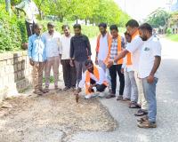 అద్వానంగా గజ్వేల్ జాలిగామ బైపాస్ రోడ్డు