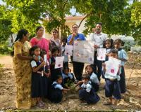 ప్రకృతితో రాఖీలు.. మొక్కలకు రాఖీ కట్టి పర్యావరణ పరిరక్షణ సందేశం