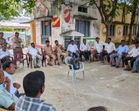 మండపాలనిర్వాహకులతో సమన్వయ సమావేశం రూరల్ సీఐ శ్రీధర్ గౌడ్    