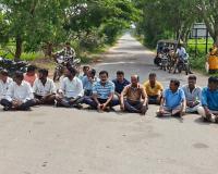 విద్యుత్ సమస్యలపై మల్లారెడ్డిపేట  రైతుల ధర్నా