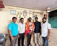 ఫోటో మరియు వీడియో గ్రాఫర్ నియోజక వర్గ అధ్యక్షుడికి సన్మానం 