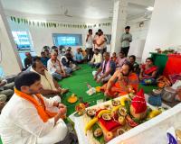 మంచిర్యాల జిల్లా బీజేపీ కార్యాలయంలో ఘనంగా వినాయక విగ్రహ ప్రతిష్ఠాపన