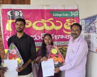 గాయత్రి జూనియర్ కళాశాల ఇద్దరు విద్యార్థులకు ఎంబీబీఎస్ సీట్లు