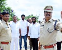 సదాశివపేటలో గణేష్ నిమజ్జనం ఏర్పాట్లు పరిశీలించిన ఎస్పీ పరితోష్ పంకజ్