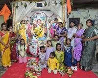 నీరజ్ అపార్ట్‌మెంట్‌లో ఘనంగా కుంకుమ పూజ
