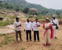 దేవత్ పల్లి లో సర్వేనెంబర్ 111 లో భూములు పరిశీలించిన చండూర్ ఆర్డీవో