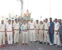 బాసర బ్రిడ్జి వద్ద గణేష్ నిమజ్జనం బందోబస్తు ఏర్పాట్లను పర్యవేక్షించిన పోలీస్ కమిషనర్