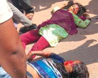 నస్పూర్ వద్ద ఘోర రోడ్డు ప్రమాదం: లారీ-ఆటో ఢీకొని ముగ్గురు మృతి