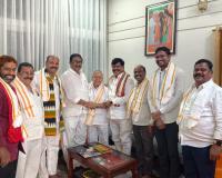 తెలంగాణ రాష్ట్ర పద్మశాలి సంఘం ఆధ్వర్యంలో జగిత్యాల జిల్లా కేంద్రంలో పర్యటించిన నాయకులు