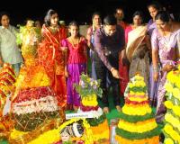 నాగర్ కర్నూల్ పోలీస్ కార్యాలయంలో ఘనంగా బతుకమ్మ సంబరాలు