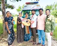 సిపిఆర్ తో శిశువుకు ప్రాణం పోసిన 108 ఈఎంటి  
