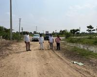 వ్యవసాయ గోదాము కోసం స్థల పరిశీలన.