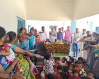 అంగన్వాడి సెంటర్లో ఘనంగా పోషణ మాసం కార్యక్రమం.
