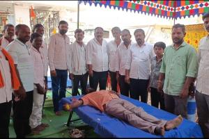 హున్సా గ్రామంలో రక్తదాన శిబిరం...